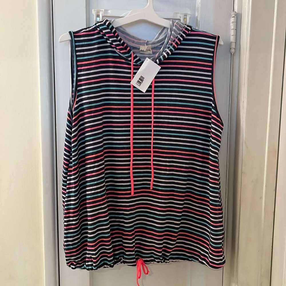 Lovely melody sleeveless hoodie 3XL